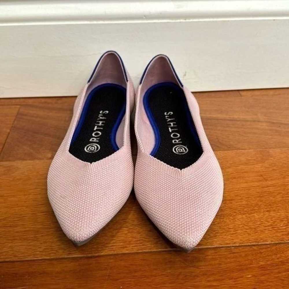 NWOT ROTHY'S Petal Pink Pointed Toe Flats  Retire… - image 1