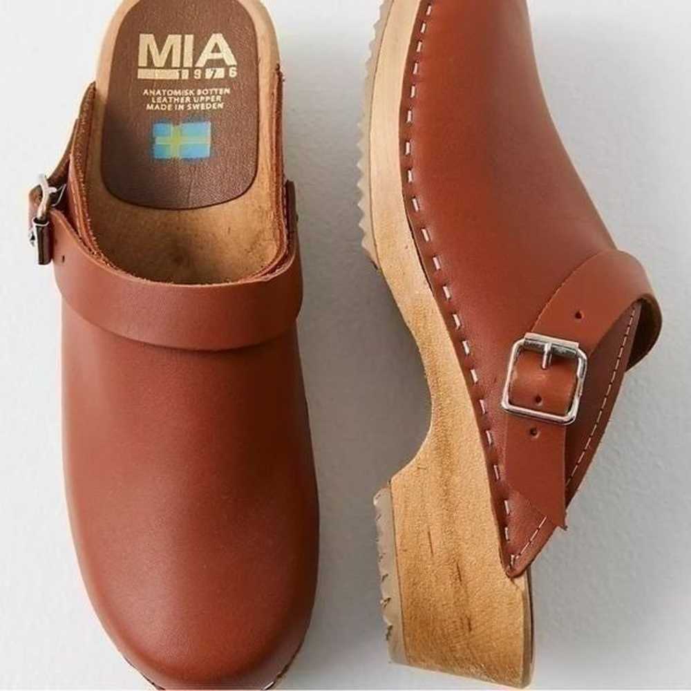 Free People x MIA Alma Clogs Luggage Brown EU 37 … - image 4