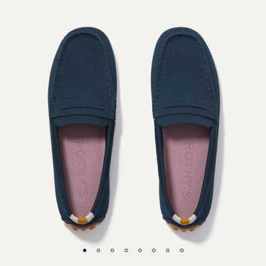 Rothys The Driver Navy Sapphire Slip Ons