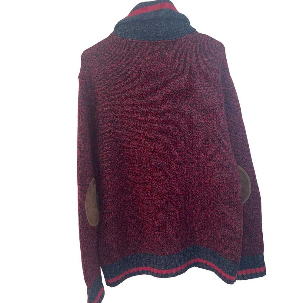 Roots Roots Mens Sweater Size XL Red Elbow Patch - image 2