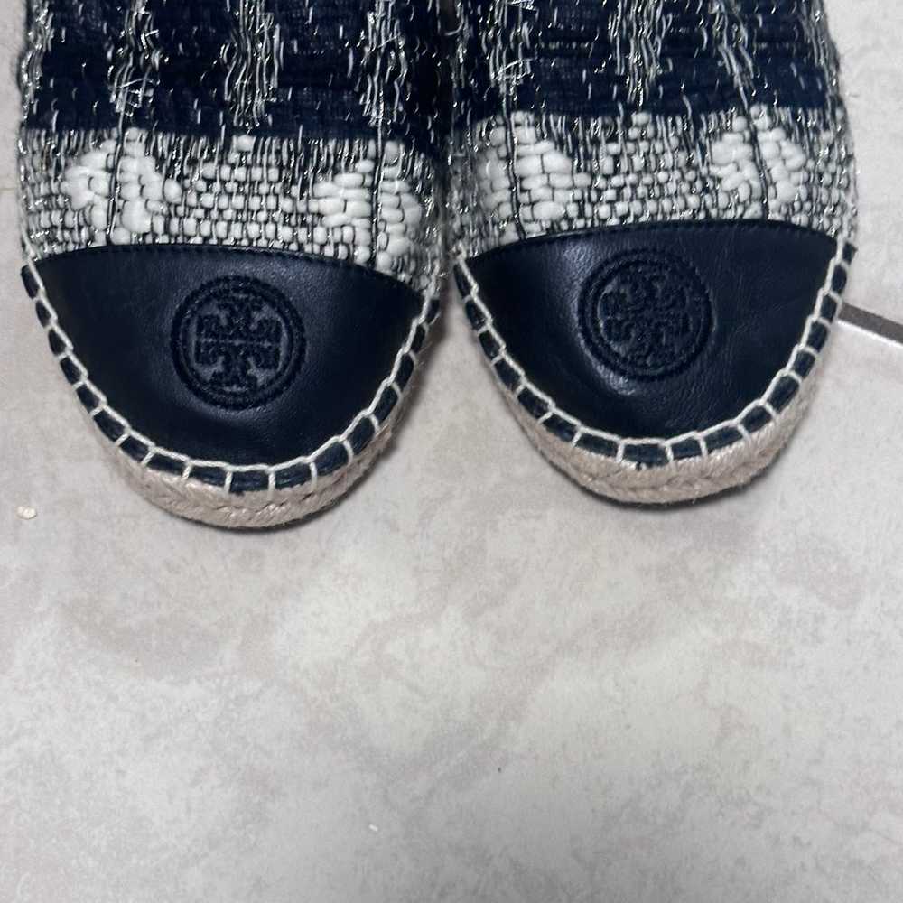 Tory Burch tweed color block espadrille shoes - image 12