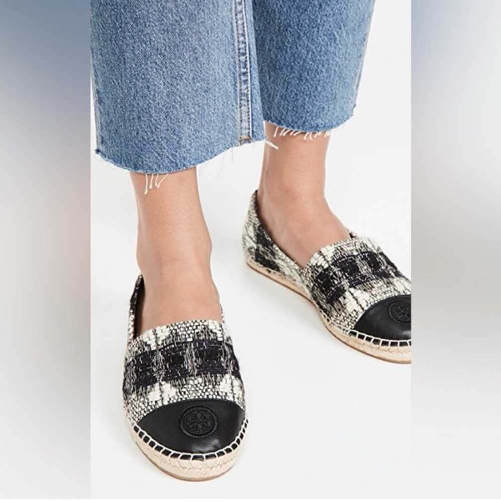 Tory Burch tweed color block espadrille shoes - image 1