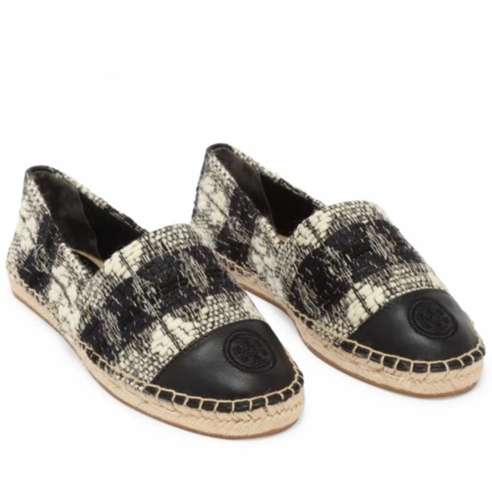 Tory Burch tweed color block espadrille shoes - image 3