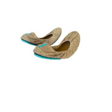 Tieks Womens Tan Slip On Round Toe Woven Jute Bal… - image 1