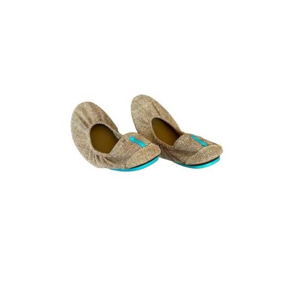 Tieks Womens Tan Slip On Round Toe Woven Jute Bal… - image 3