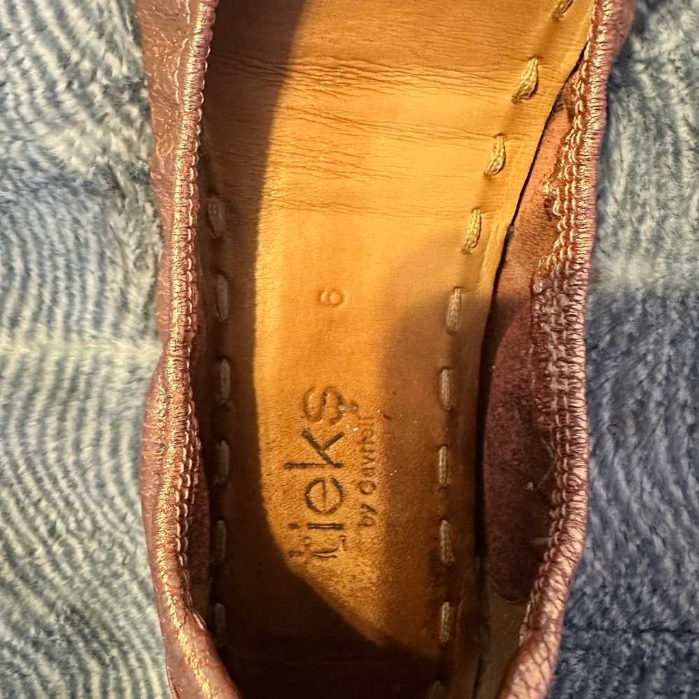 Tieks Rose Gold Glam Flats Size 6 - image 2