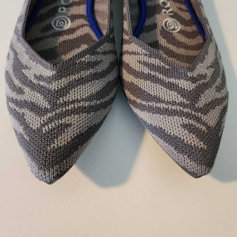 Rothy's Zebra Points Grey Size 8 - image 2