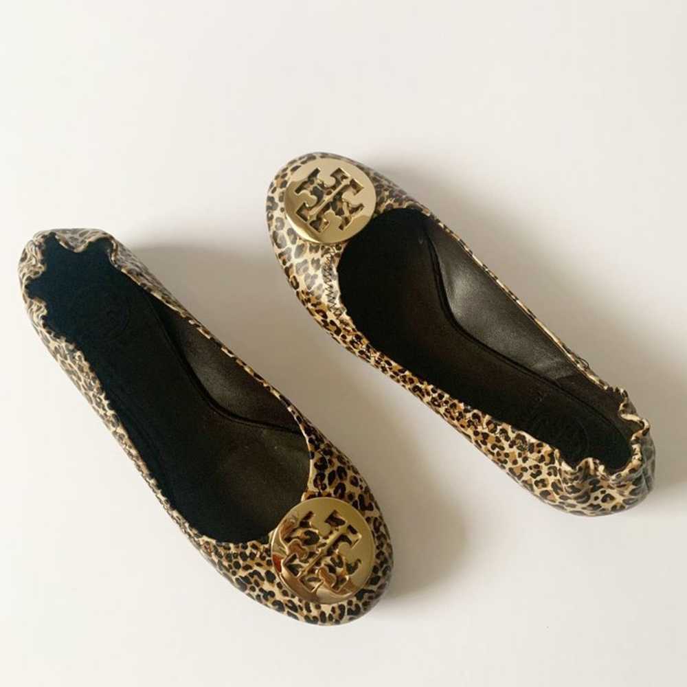 TORY BURCH REVA LEOPARD BALLET FLATS - image 3