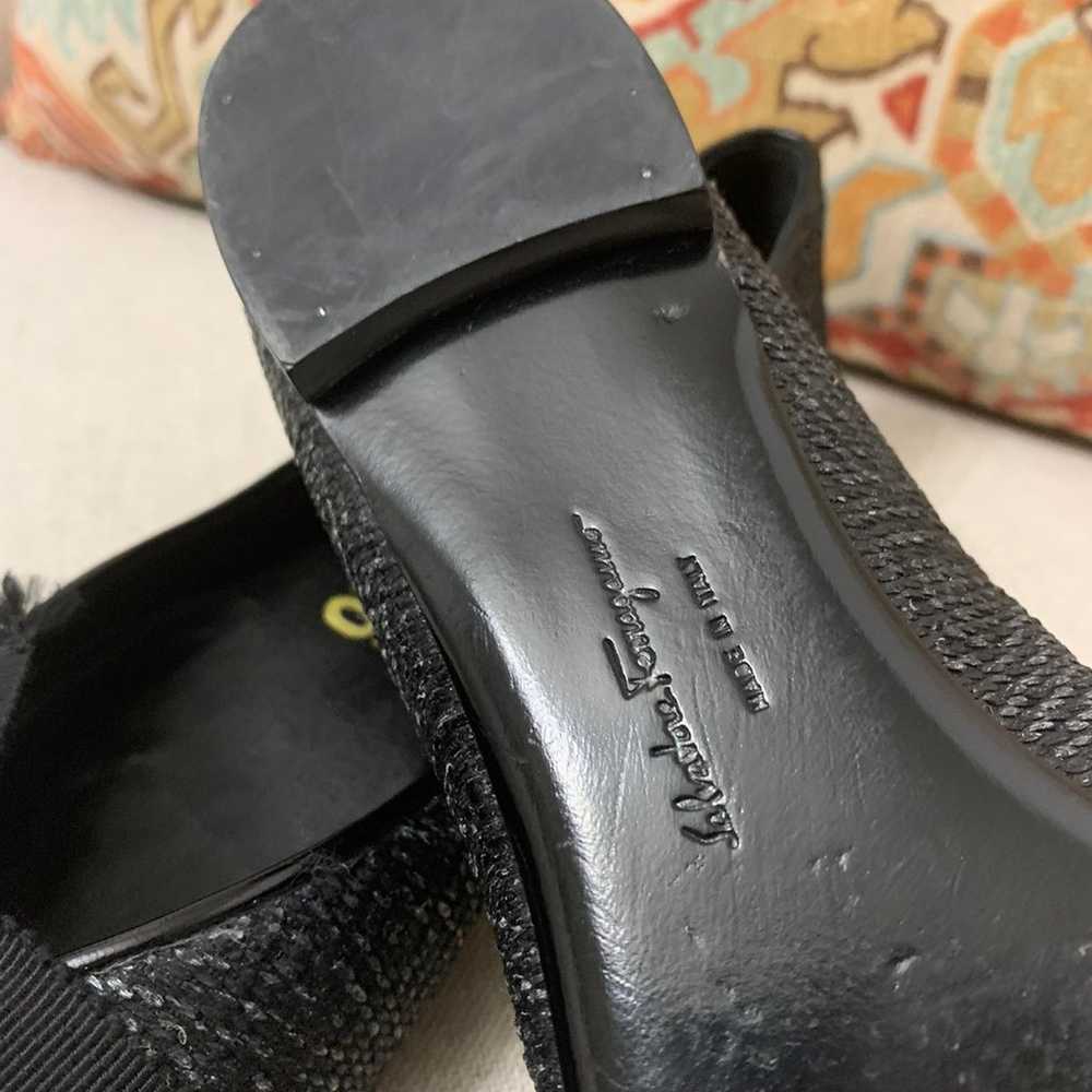 Salvatore Ferragamo tweed Flats Shoes Size 5 - image 10