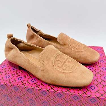 NEW Tory Burch Leigh Elastic Loafer T Logo AMBRA S