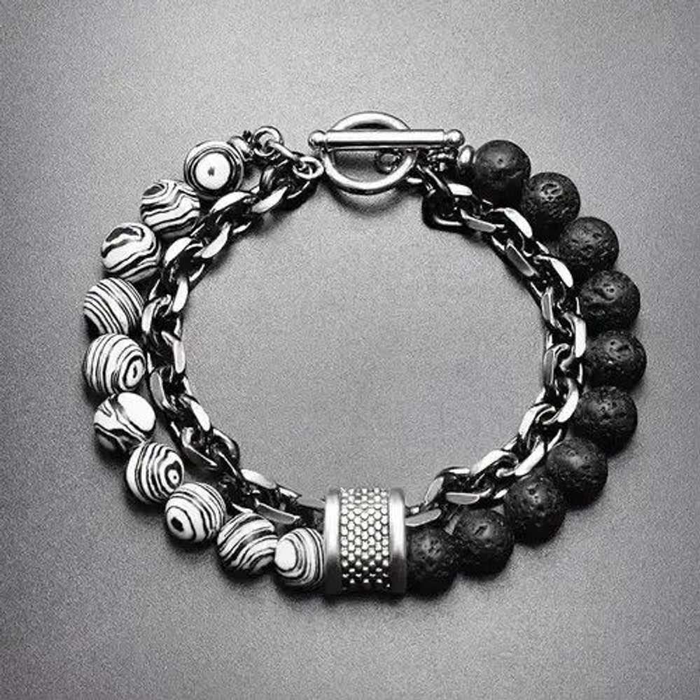 Chain × Jewelry Multilayer Stone Bracelet - image 3