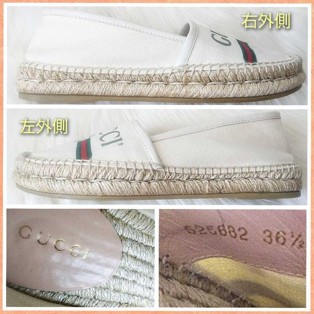 Gucci Espadrille Canvas Flat Shoes size 36.5 - image 4