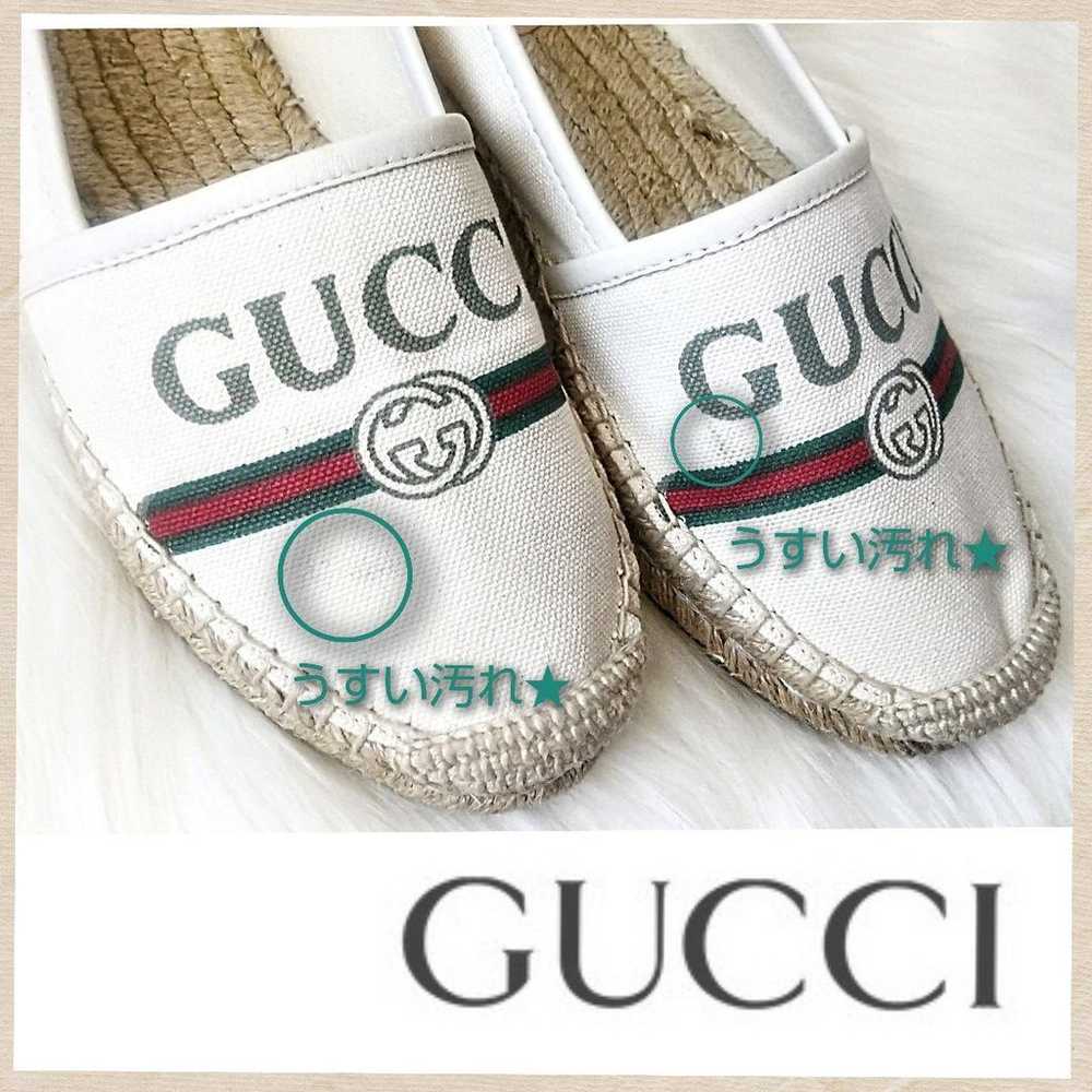 Gucci Espadrille Canvas Flat Shoes size 36.5 - image 6