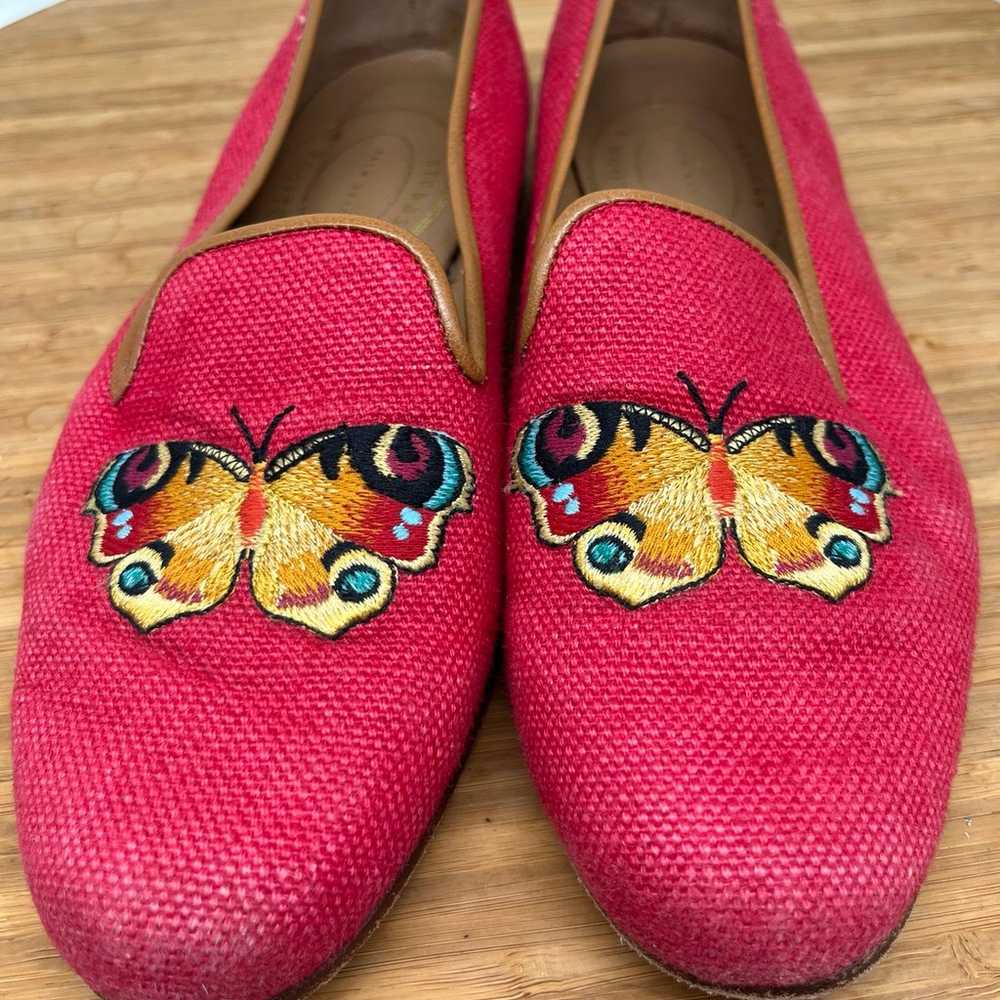 STUBBS & WOOTTON Embroidered Butterfly Slippers L… - image 12