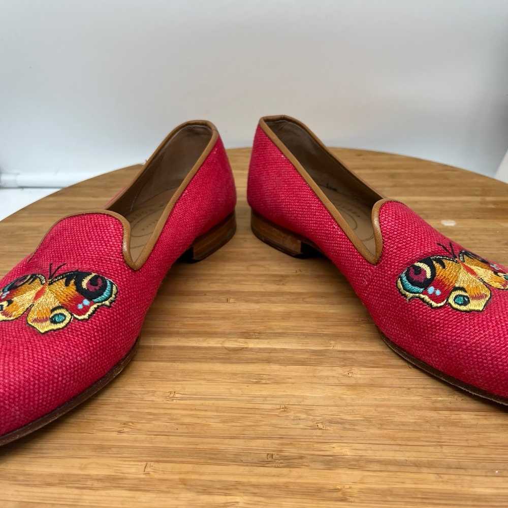 STUBBS & WOOTTON Embroidered Butterfly Slippers L… - image 4