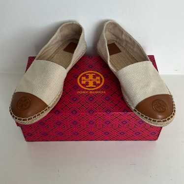 Tory Burch Color Block Canvas/Leather Espadrille … - image 1