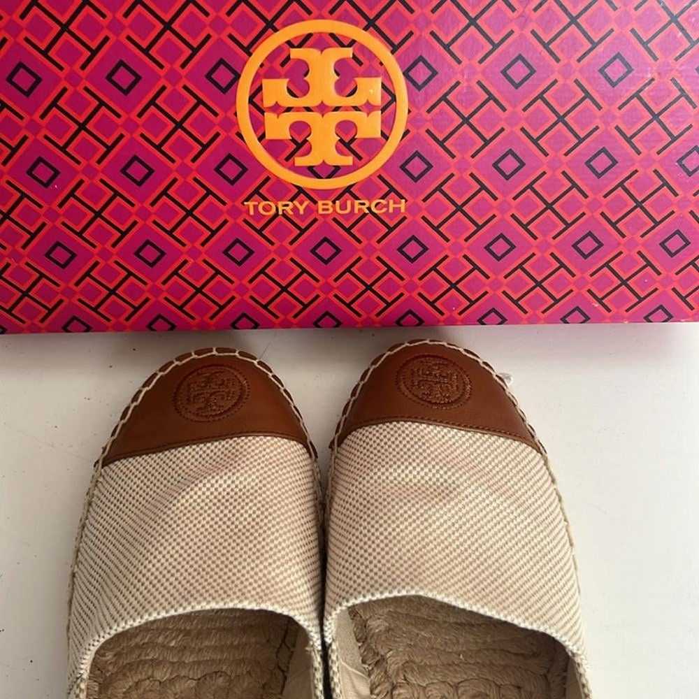 Tory Burch Color Block Canvas/Leather Espadrille … - image 4