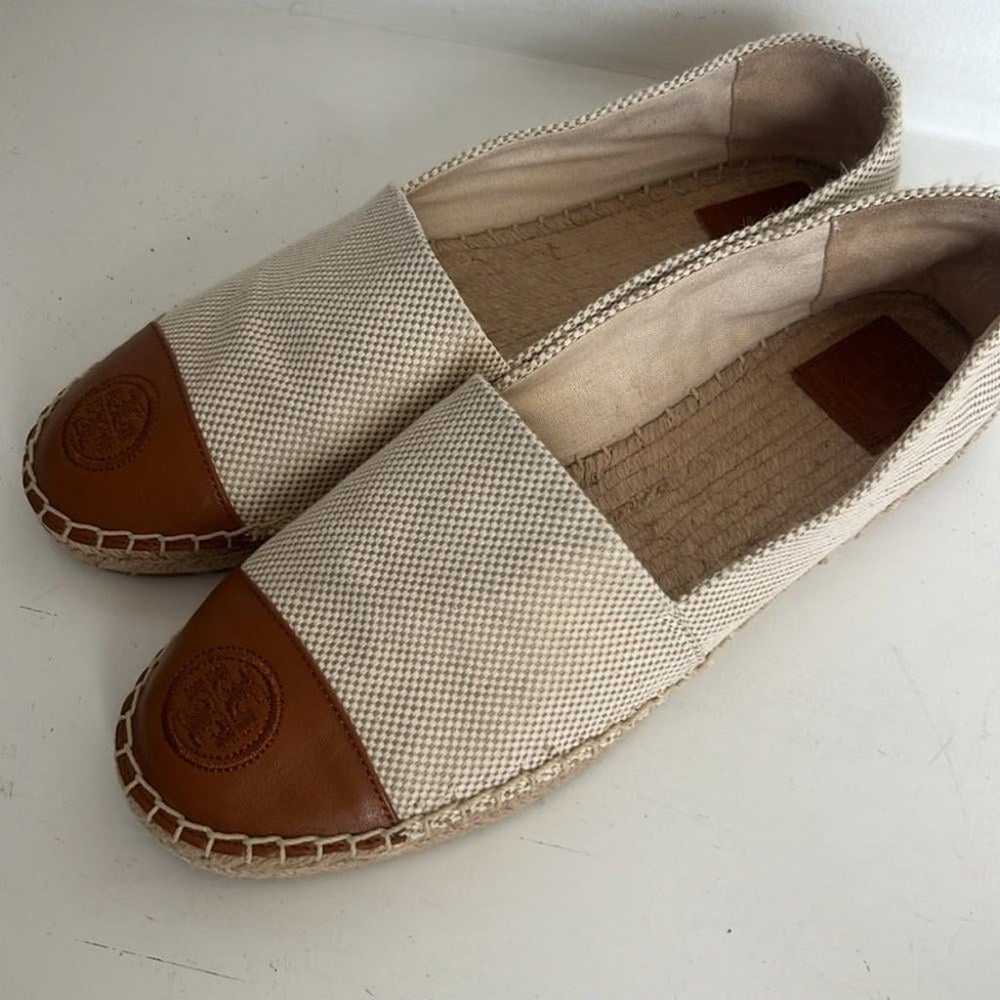 Tory Burch Color Block Canvas/Leather Espadrille … - image 6