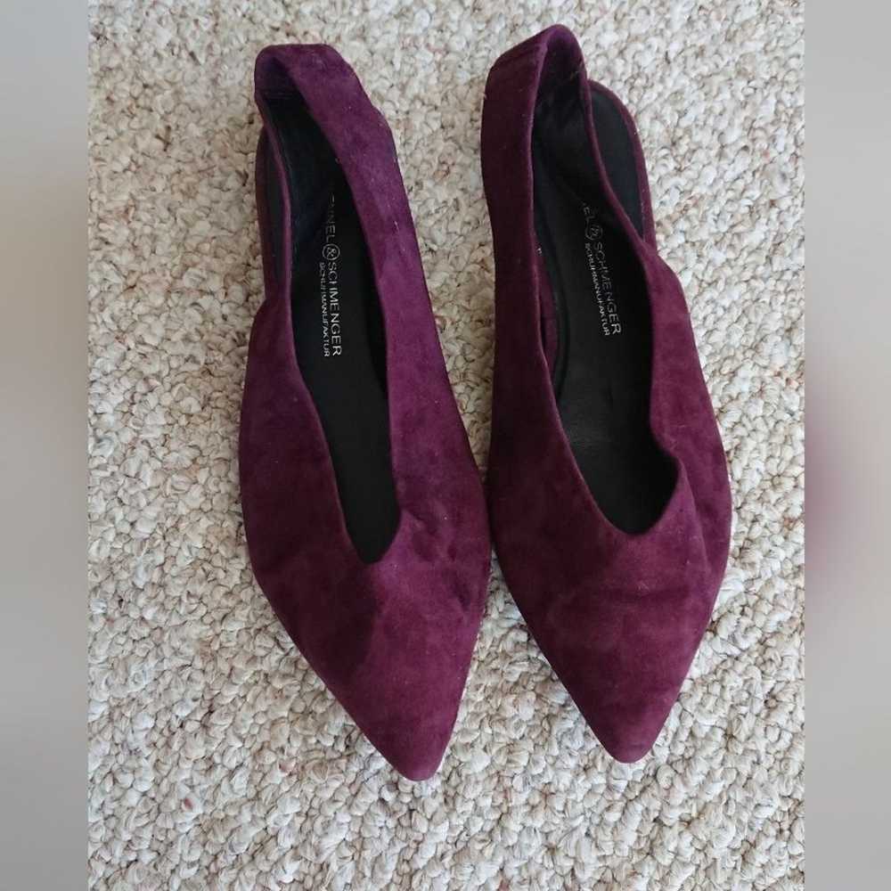 Kennel & Schmenger burgundy Slingback flats size … - image 3