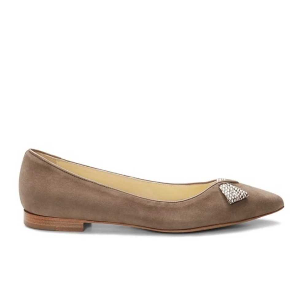 Sarah Flint Lana flats in taupe suede - image 2