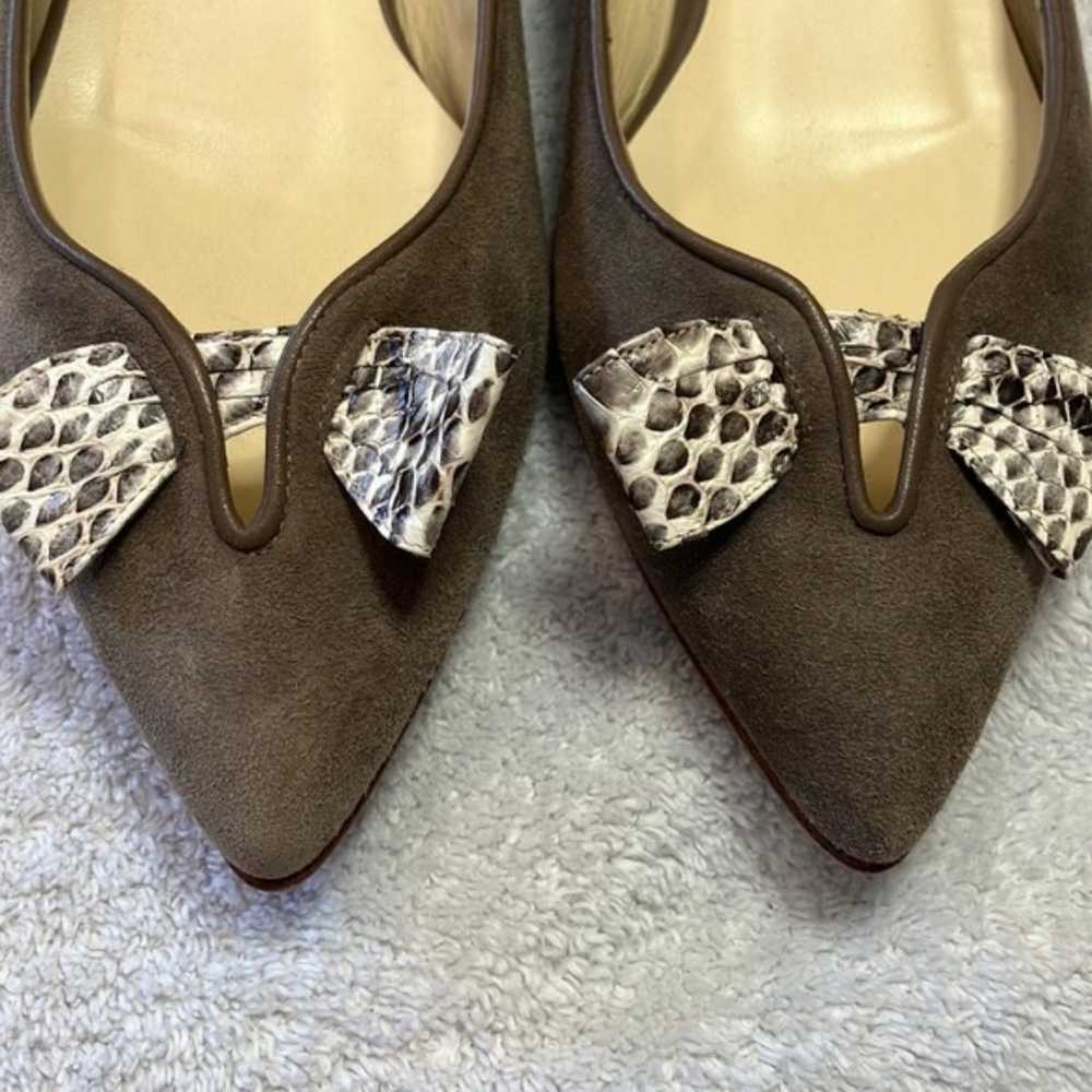 Sarah Flint Lana flats in taupe suede - image 4