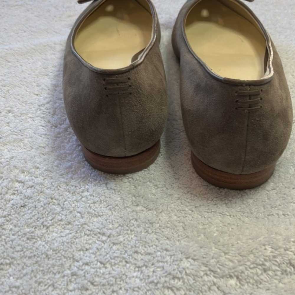 Sarah Flint Lana flats in taupe suede - image 8