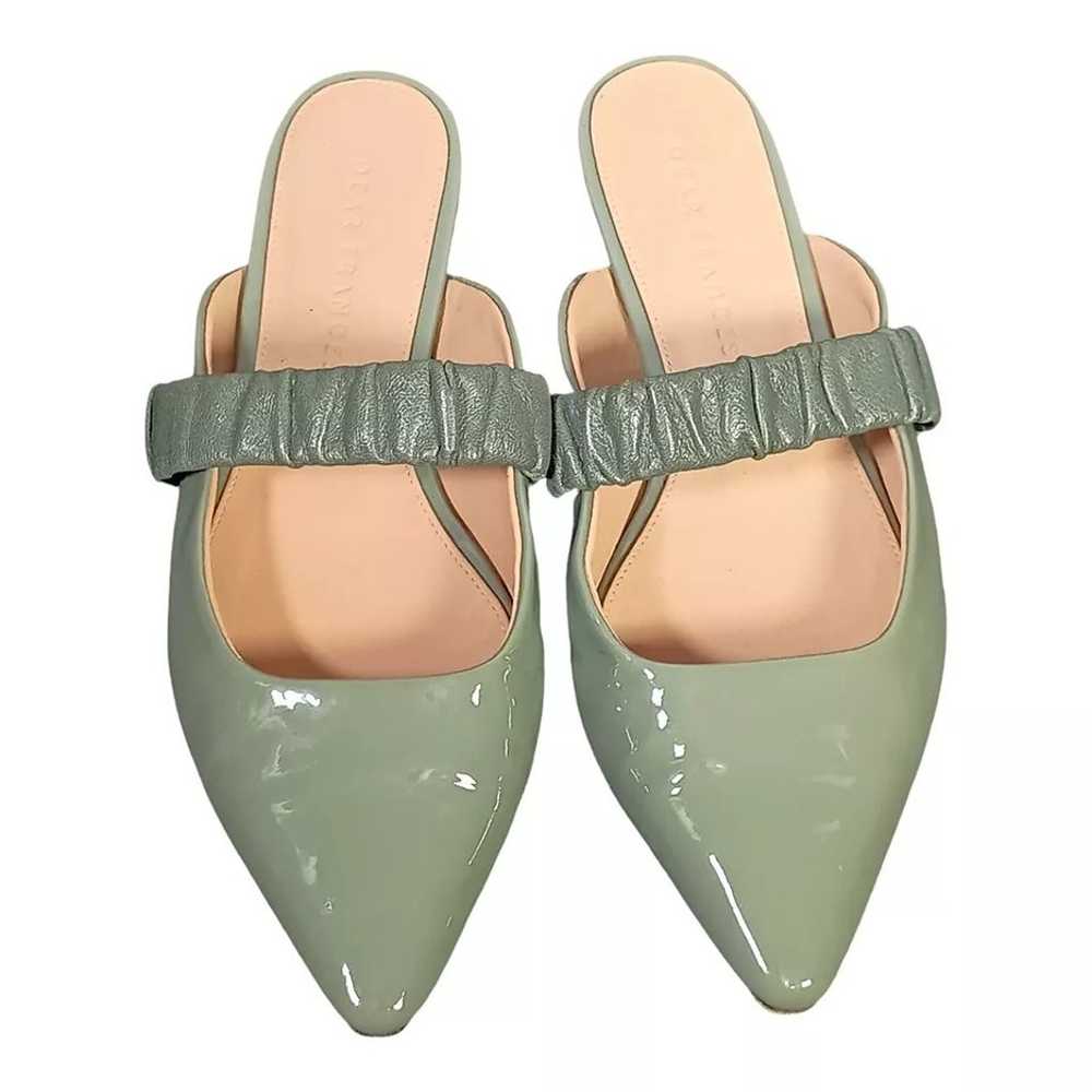 Dear Frances Slide Flats Pointed Toe Green Leathe… - image 6