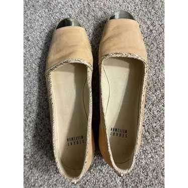 Stuart Weitzman Basic Nude Gold Espadrille  Flats - image 1