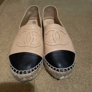 CHANEL espadrille slip-on sneakers Chanel.