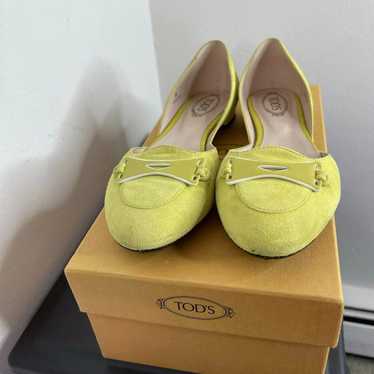 Tod's Women Ball Dorsay Pelle Masch Smaltat Limon… - image 1