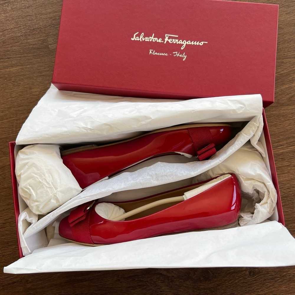 SALVATORE FERRAGAMO Varina Leather Flats - image 2