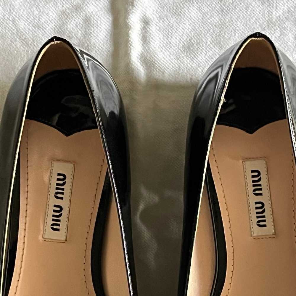 MIU MIU Pointed Toe Patent Leather Flat NWOB SZ 3… - image 3