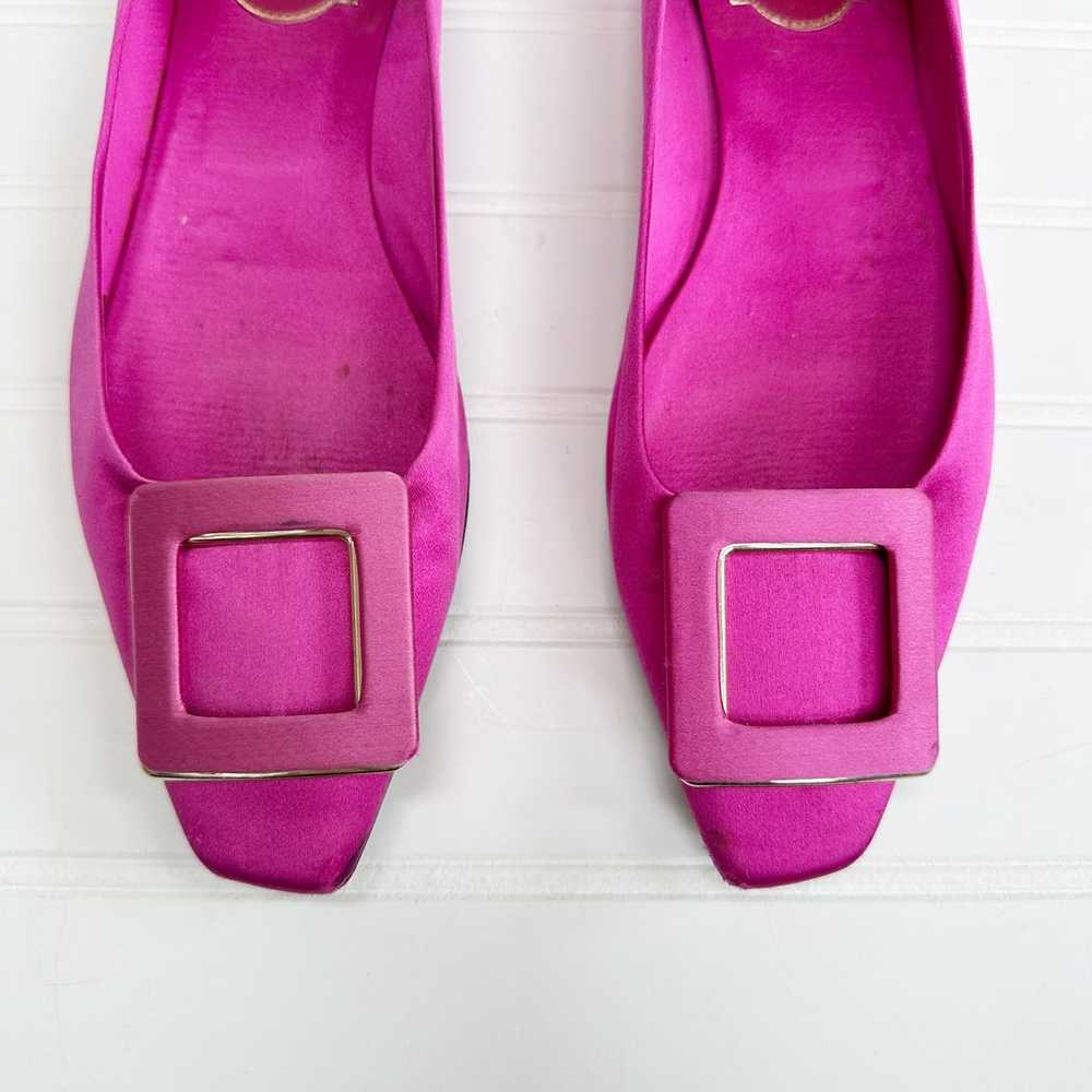 Roger Vivier Trompette Ballet Flats Buckle Pink F… - image 3