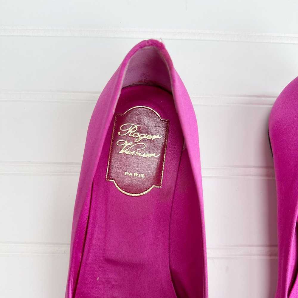 Roger Vivier Trompette Ballet Flats Buckle Pink F… - image 4