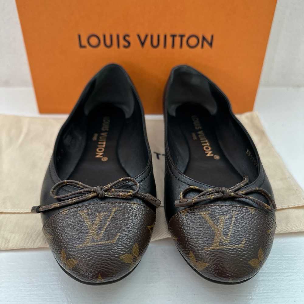 Auth LOUIS VUITTON Rare Find Monogram Black/Brown… - image 2