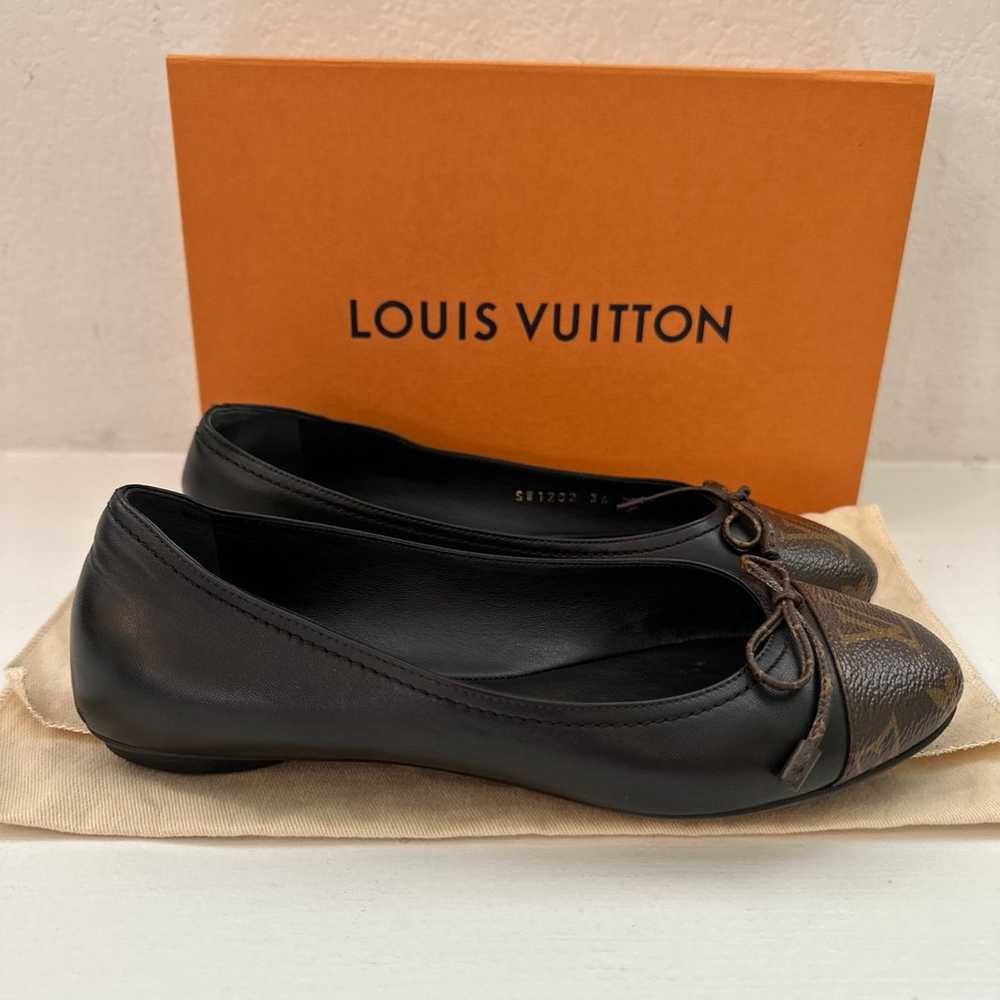 Auth LOUIS VUITTON Rare Find Monogram Black/Brown… - image 3