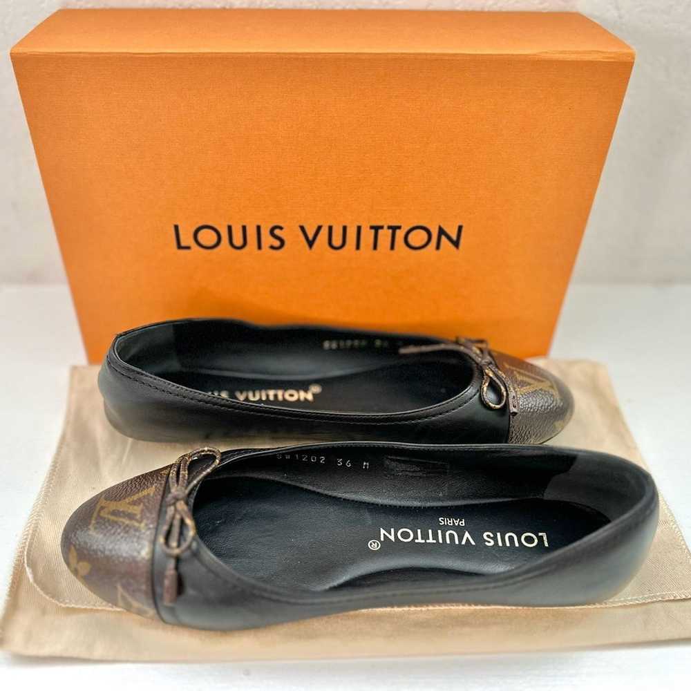 Auth LOUIS VUITTON Rare Find Monogram Black/Brown… - image 8