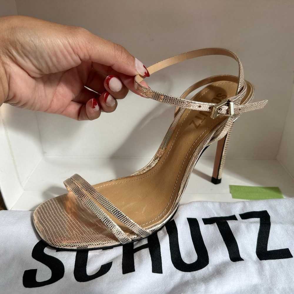 NWOT Schutz S-Altina Heels 6.5B with Shoe Bag - image 5