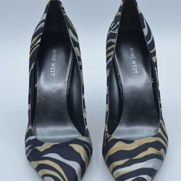 Nine West-Barbe Zebra Print Pumps