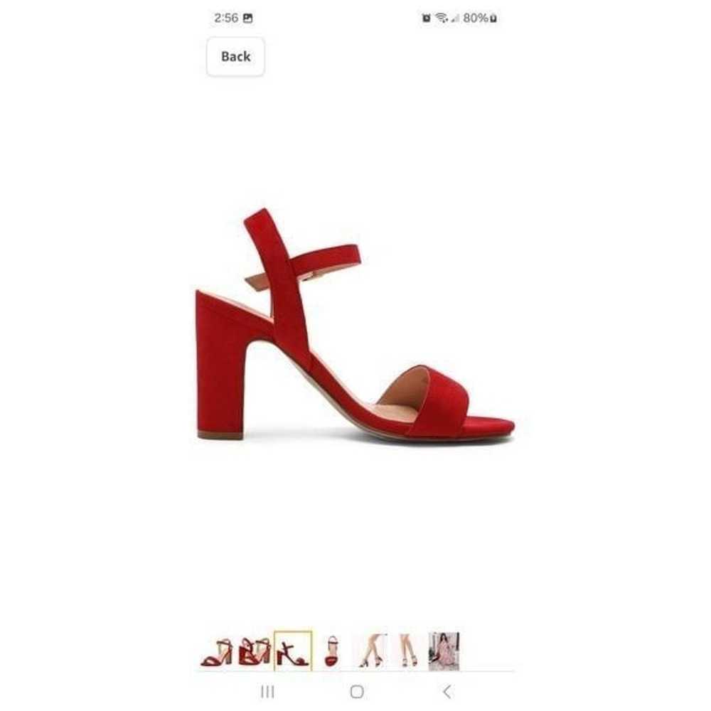 New 7.5 Dream Pairs Red Gisela1 Open Toe Chunky H… - image 3