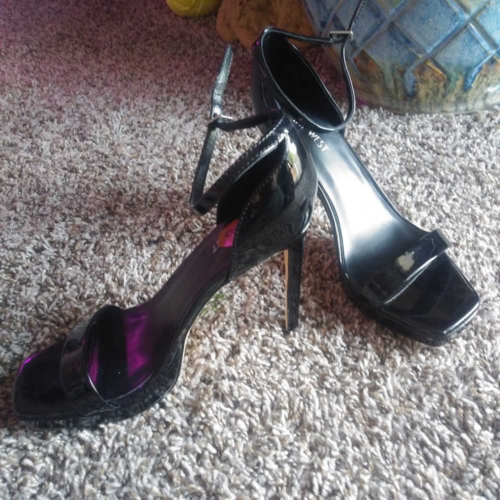 Black Nine West Stiletto Heels - image 2