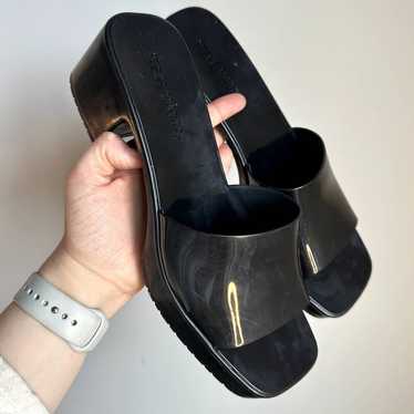 NWT Steve Madden Black Harlin Platform Sandal Size