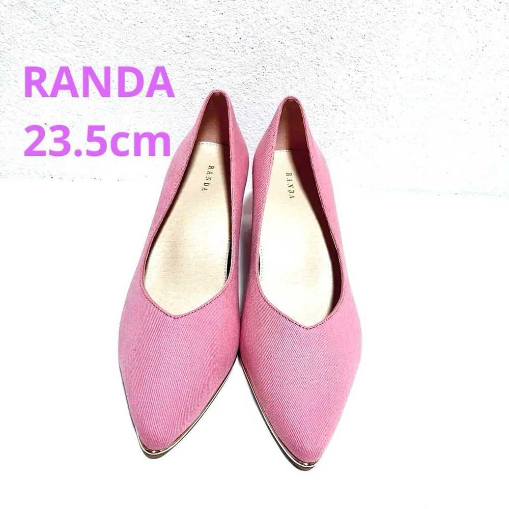 【Excellent condition】RANDA pumps 23.5cm Pink Heel… - image 1