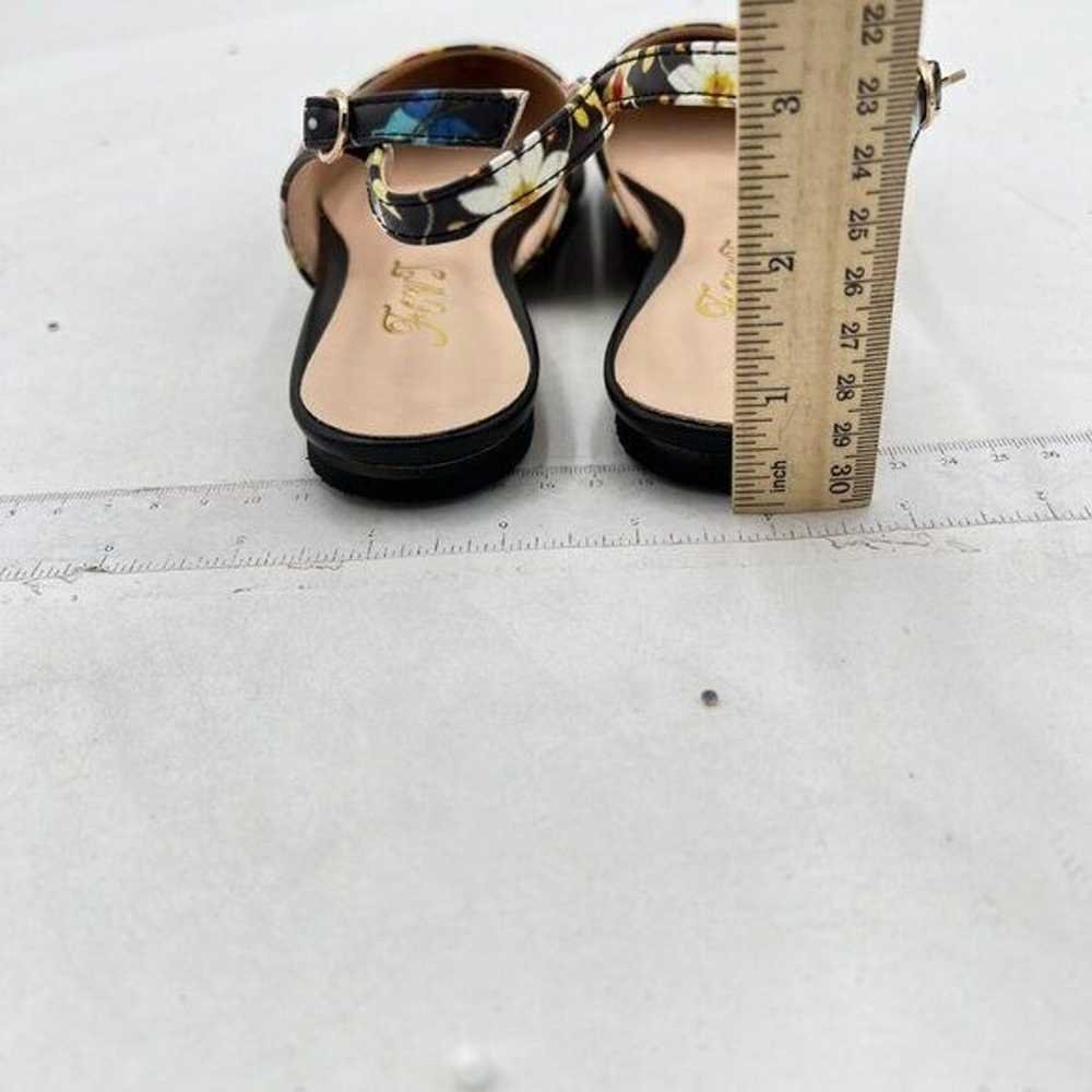 FOWT Simple Closed Pointed Toe Slingback Buckle S… - image 4