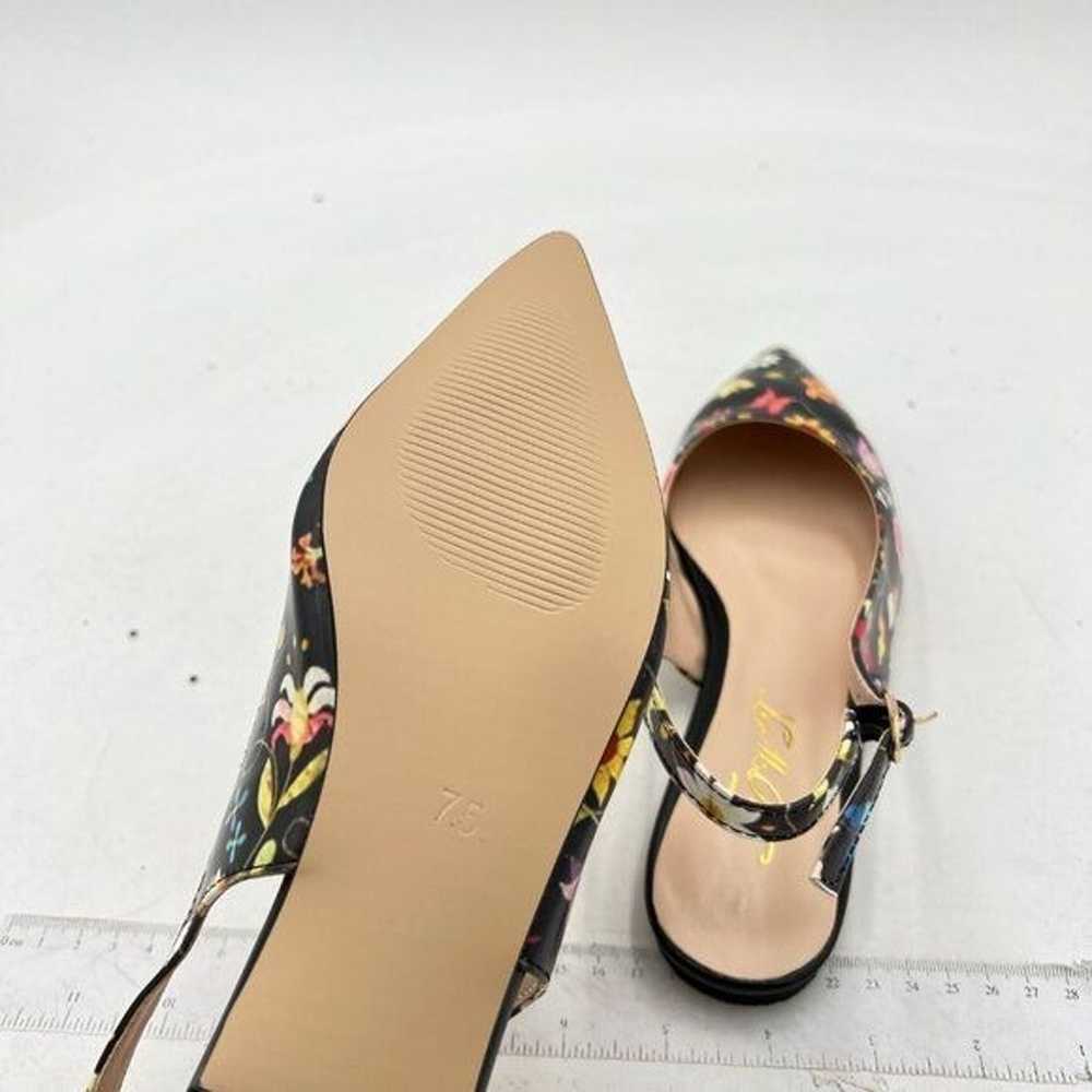 FOWT Simple Closed Pointed Toe Slingback Buckle S… - image 5