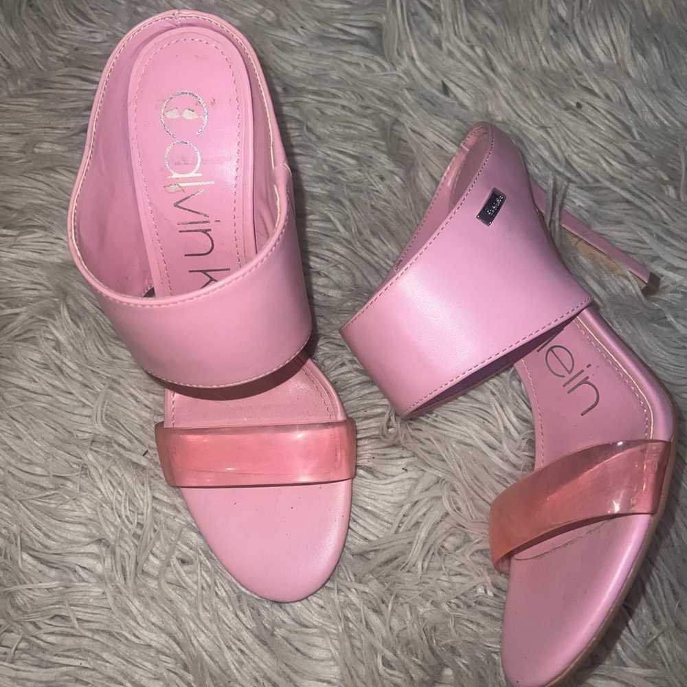 Bubblegum pink Calvin Klein heels - image 1