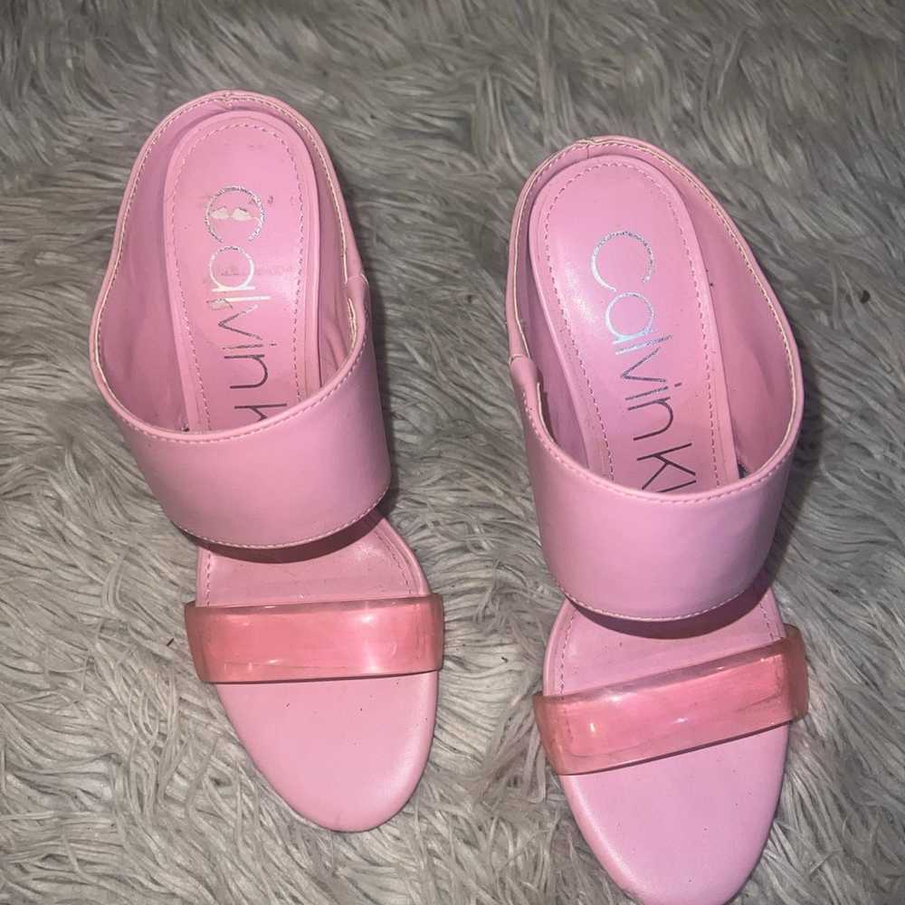 Bubblegum pink Calvin Klein heels - image 2