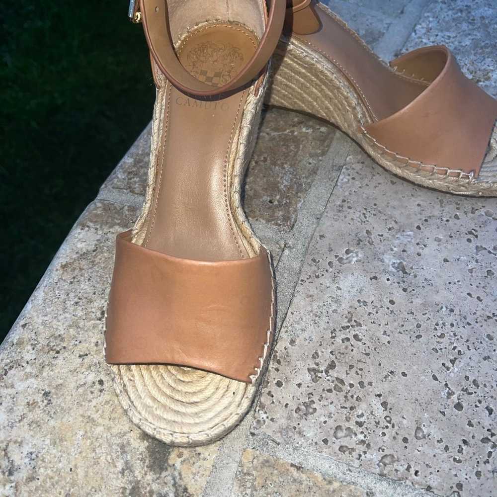 Vince Camuto Tan Leather Wedge heels - image 3