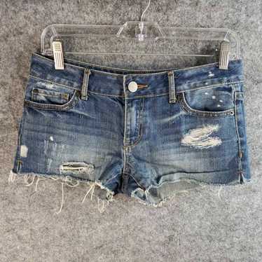 Vintage Aeropostale Denim Blue Jean Cut Off Short… - image 1