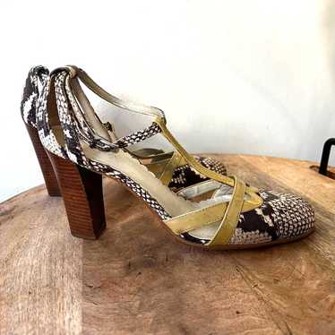 Franco Sarto snakeskin heels